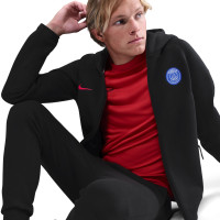 Nike Paris Saint-Germain Tech Fleece Survêtement Full-Zip 2025-2026 Noir Rouge