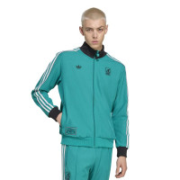 adidas Liverpool Terrace Icons Survêtement Full-Zip Vert Blanc Noir