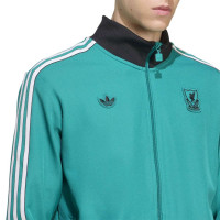 adidas Liverpool Terrace Icons Survêtement Full-Zip Vert Blanc Noir