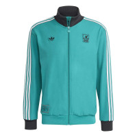 adidas Liverpool Terrace Icons Survêtement Full-Zip Vert Blanc Noir