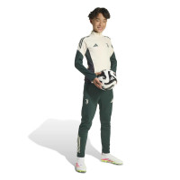adidas Juventus Trainingstrui 1/4-Zip Europees 2025-2026 Kids Beige Groen Zwart