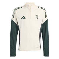 adidas Juventus Trainingstrui 1/4-Zip Europees 2025-2026 Kids Beige Groen Zwart