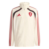 adidas Liverpool Urban Purist Coupe-Vent Blanc Cassé Rouge Noir