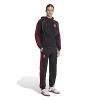 adidas Liverpool Urban Purist Survêtement Jogging Hooded 2025-2026 Noir Rouge Blanc