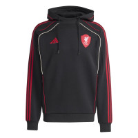 adidas Liverpool Urban Purist Survêtement Jogging Hooded 2025-2026 Noir Rouge Blanc