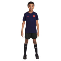 Nike Erling Haaland Academy 25 Trainingsshirt Kids Donkerblauw Felrood