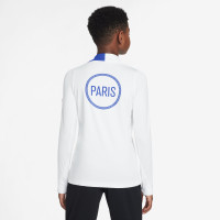 Nike Paris Saint-Germain Strike Haut d'Entraînement 1/4-Zip 2025-2026 Enfants Blanc Bleu Rouge