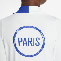 Nike Paris Saint-Germain Strike Haut d'Entraînement 1/4-Zip 2025-2026 Enfants Blanc Bleu Rouge