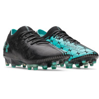 Under Armour Magnetico x Mansory Elite 5 Gazon Naturel Chaussures de Foot (FG) Noir Turquoise