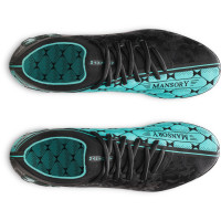 Under Armour Magnetico x Mansory Elite 5 Gazon Naturel Chaussures de Foot (FG) Noir Turquoise