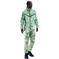 Survêtement polaire Nike Sportswear Tech entièrement zippé tissé en noir argenté