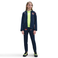 Nike FC Barcelone Strike Survêtement Full-Zip Woven 2025-2026 Enfants Bleu Foncé Orange