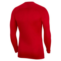 Nike Dri-FIT Park Ondershirt Lange Mouwen Rood Wit