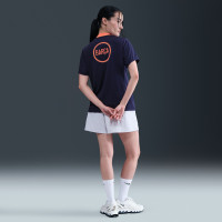 Nike FC Barcelona Pre-Match Trainingsshirt 2025-2026 Dames Donkerblauw Oranje
