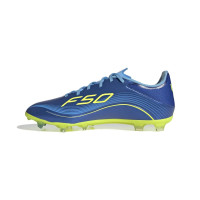 adidas F50 Messi League Gras / Kunstgras Voetbalschoenen (MG) Blauw Geel