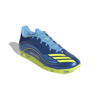 adidas F50 Messi League Gras / Kunstgras Voetbalschoenen (MG) Blauw Geel