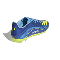 adidas F50 Messi League Gras / Kunstgras Voetbalschoenen (MG) Blauw Geel