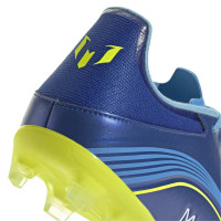 adidas F50 Messi League Gras / Kunstgras Voetbalschoenen (MG) Blauw Geel