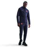 Nike FC Barcelone Tech Fleece Pantalon de Jogging 2025-2026 Bleu Foncé Orange