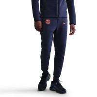 Nike FC Barcelone Tech Fleece Pantalon de Jogging 2025-2026 Bleu Foncé Orange