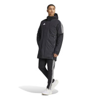 adidas Tiro 24 Parka Jas Zwart Wit
