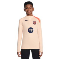 Nike FC Barcelona Strike Trainingspak 1/4-Zip 2025-2026 Kids Oranje Donkerblauw