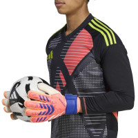 adidas Predator Match Fingersave Gants de Gardien de But Orange Blanc Bleu