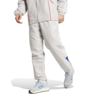 adidas Bayern München Urban Purist Trainingsbroek 2024-2025 Lichtgrijs Wit Blauw Rood