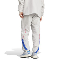 adidas Bayern München Urban Purist Trainingsbroek 2024-2025 Lichtgrijs Wit Blauw Rood