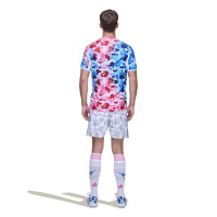 adidas x BAPE Maillot de Foot Bleu Rose Blanc
