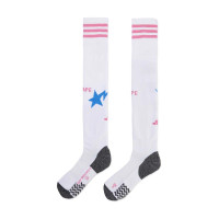 adidas x BAPE Chaussettes de Foot Blanc Rose Bleu