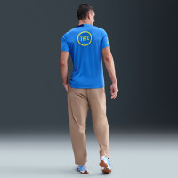 Nike Tottenham Hotspur Strike Trainingsshirt 2025-2026 Blauw Donkerblauw Felgeel