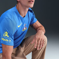 Nike Tottenham Hotspur Strike Trainingsshirt 2025-2026 Blauw Donkerblauw Felgeel