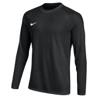 Maillot de football à manches longues Nike Dri-FIT Park VIII noir et blanc