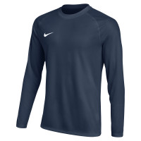 Nike Dri-FIT Park VIII Voetbalshirt Lange Mouwen Kids Donkerblauw Wit