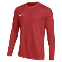 Nike Dri-FIT Park VIII Voetbalshirt Lange Mouwen Kids Rood Wit