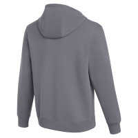 Pull à capuche en polaire Nike Park 26 gris foncé et blanc