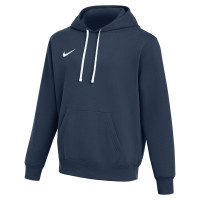 Pull à capuche en polaire Nike Park 26 bleu foncé et blanc
