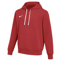Pull à capuche en polaire Nike Park 26 rouge et blanc