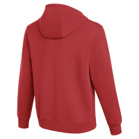 Pull à capuche en polaire Nike Park 26 rouge et blanc