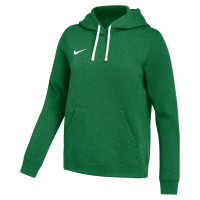 Pull à capuche en polaire Nike Park 26 pour femmes, vert foncé et blanc