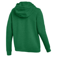 Pull à capuche en polaire Nike Park 26 pour femmes, vert foncé et blanc