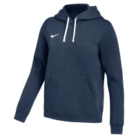 Pull à capuche en polaire Nike Park 26 pour femmes, bleu foncé et blanc