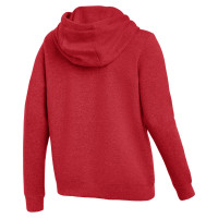 Pull à capuche en polaire Nike Park 26 pour femmes, rouge et blanc