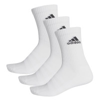 adidas Chaussettes Doublées 3 Paires Blanc Noir