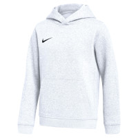 Pull à capuche en polaire Nike Park 26 pour enfants, blanc et noir