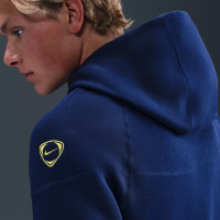 Nike Tottenham Hotspur Tech Fleece Survêtement Full-Zip 2025-2026 Bleu Foncé Jaune