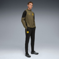 PUMA Borussia Dortmund Haut d'Entraînement 1/4 Zip 2025-2026 Vert Olive Noir