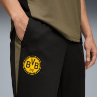 PUMA Borussia Dortmund Trainingsbroek 2025-2026 Zwart Olijfgroen