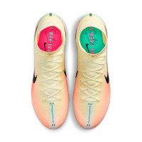 Nike Zoom Mercurial Superfly 10 Kerr Elite Gazon Naturel Chaussures de Foot (FG) Jaune Clair Rose Turquoise